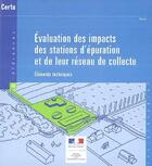 Couverture du livre « Evaluation des impacts des stations d'epuration et de leur reseau de collecte : elements techniques » de  aux éditions Cerema