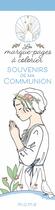 Couverture du livre « Souvenirs de ma communion ; les marque pages à colorier » de Izumi Idoia Zubia aux éditions Mame
