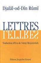 Couverture du livre « Lettres de rumi » de Vitray-Meyerovitch aux éditions Dauphin