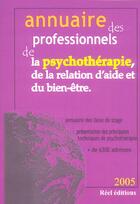 Couverture du livre « Annuaire prof. psychotherapie (édition 2005) » de  aux éditions Reel