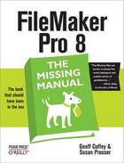 Couverture du livre « Filemaker pro: the missing manual » de Geoff Coffey aux éditions O Reilly