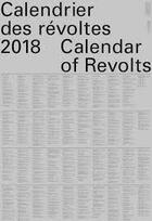 Couverture du livre « Calendrier des révoltes ; calendar of revolts (édition 2018) » de Marie Boivent aux éditions Lendroit