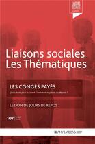 Couverture du livre « Les conges payes - le don de jours de repos » de Sandra Limou aux éditions Liaisons