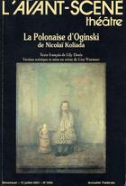 Couverture du livre « La polonaise d'oginski » de Koliada Nicolai aux éditions Avant-scene Theatre