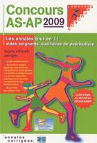 Couverture du livre « Concours AS-AP : les annales tout en 1 (édition 2009) » de  aux éditions Lamarre