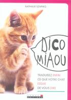 Couverture du livre « Dico miaou » de Nathalie Szapiro aux éditions Leduc