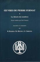 Couverture du livre « Oeuvres de Pierre Fermat t.1 ; la théorie des nombres » de Pierre Fermat aux éditions Blanchard