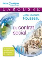 Couverture du livre « Du contrat social » de Jean-Jacques Rousseau aux éditions Larousse