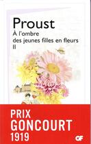 Couverture du livre « À la recherche du temps perdu Tome 2 : à l'ombre des jeunes filles en fleurs Tome 2 » de Marcel Proust aux éditions Flammarion
