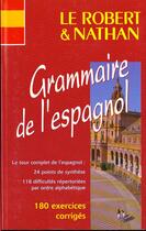 Couverture du livre « Rob & nath grammaire espagnol » de Dana/Job aux éditions Nathan