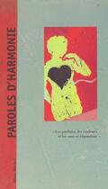 Couverture du livre « Paroles D'Harmonie » de Elizabeth Sombard et Pagny Gianpaolo aux éditions Albin Michel