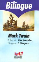 Couverture du livre « Une journee a niagara » de Twain-M aux éditions Le Livre De Poche