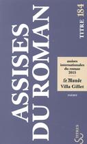 Couverture du livre « Assises internationales du roman 2015 » de  aux éditions Christian Bourgois