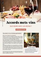 Couverture du livre « Accors mets-vins : que boire avec les repas ? » de  aux éditions Mercileslivres