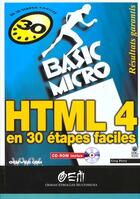 Couverture du livre « HTML 4 en 30 étapes faciles » de Greg Perry aux éditions Eyrolles