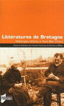 Couverture du livre « Littératures de Bretagne » de  aux éditions Pu De Rennes
