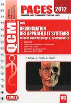 Couverture du livre « Qcm organisation des appareils et systemes ue5 - 2012 » de C.Dong aux éditions Vernazobres Grego