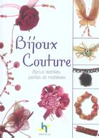 Couverture du livre « Bijoux couture. bijoux textiles, perles et matieres » de Guedon S. aux éditions De Saxe
