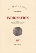 Couverture du livre « Indignation » de Philip Roth aux éditions Gallimard