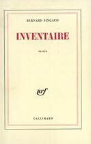 Couverture du livre « Inventaire » de Bernard Pingaud aux éditions Gallimard