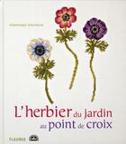 Couverture du livre « L'herbier du jardin au point de croix » de Veronique Enginger aux éditions Mango