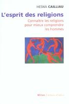 Couverture du livre « L'Esprit Des Religions » de Hesna Cailliau aux éditions Milan