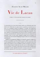 Couverture du livre « Vie de Lacan » de Jacques-Alain Miller aux éditions Navarin