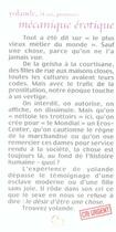 Couverture du livre « Mécanique érotique » de Yollande aux éditions Le Grand Souffle