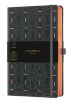 Couverture du livre « Carnet c&g grand format ligne grain de riz copper » de Castelli aux éditions Castelli Milano