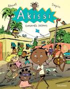 Couverture du livre « Akissi Tome 10 : enfermés dedans » de Marguerite Abouet et Mathieu Sapin aux éditions Gallimard Bd