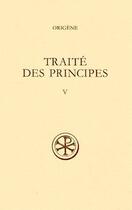 Couverture du livre « Traité des principes t.5 ; complément et index » de  aux éditions Cerf
