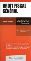 Couverture du livre « Droit fiscal géneral : à jour de la loi de finances pour 2023 (édition 2023) » de Francois Goliard aux éditions Gualino