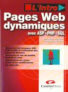 Couverture du livre « Creation De Pages Web Dynamiques » de Jean-Marc Herellier aux éditions Campuspress
