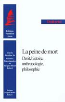 Couverture du livre « Peine de mort (la) » de Papadopoulos I. aux éditions Pantheon-assas