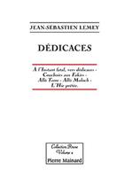 Couverture du livre « Dédicaces » de Lemey J.-Sebastien aux éditions Pierre Mainard