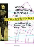Couverture du livre « Fashion patternmaking techniques t.1 » de Donnanno Antonio aux éditions Promopress