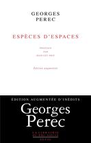 Couverture du livre « Espèces d'espaces » de Georges Perec aux éditions Seuil