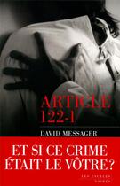 Couverture du livre « Article 122-1 » de David Messager aux éditions Les Escales