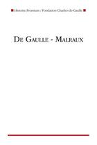 Couverture du livre « De Gaulle - Malraux » de  aux éditions Nouveau Monde
