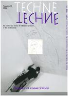 Couverture du livre « Techne, n 19, 2004. science et conservation » de Guichar Menu Michel aux éditions Techne