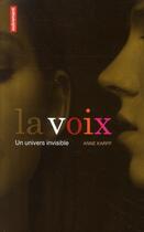 Couverture du livre « La voix ; un univers invisible » de Anne Karpf aux éditions Autrement