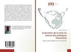 Couverture du livre « Evaluation de la mise en oeuvre des politiques financières : dans la ville de Matadi et ses 3 communes » de Guylain Lukalansoni aux éditions Editions Universitaires Europeennes