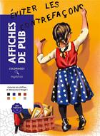 Couverture du livre « Art-thérapie ; Coloriages mystères : Affiches de pub » de Christophe-Alexis Perez aux éditions Hachette Heroes
