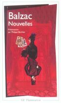 Couverture du livre « Nouvelles » de Honoré De Balzac aux éditions Flammarion