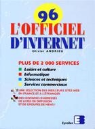 Couverture du livre « Officiel D Internet 1996 » de Olivier Andrieu aux éditions Eyrolles