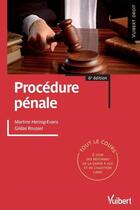 Couverture du livre « Procédure pénale (6e édition) » de Martine Herzog-Evans aux éditions Vuibert