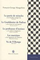 Couverture du livre « La partie de miracles » de Francois-George Maugarlone aux éditions L'amandier