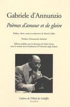 Couverture du livre « Poemes d'amour et de gloire » de Gabriele D'Annunzio aux éditions Iicp