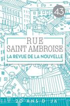 Couverture du livre « Revue rue saint ambroise - n 43 » de  aux éditions Saint Ambroise