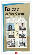 Couverture du livre « Le Père Goriot » de Honoré De Balzac aux éditions Flammarion